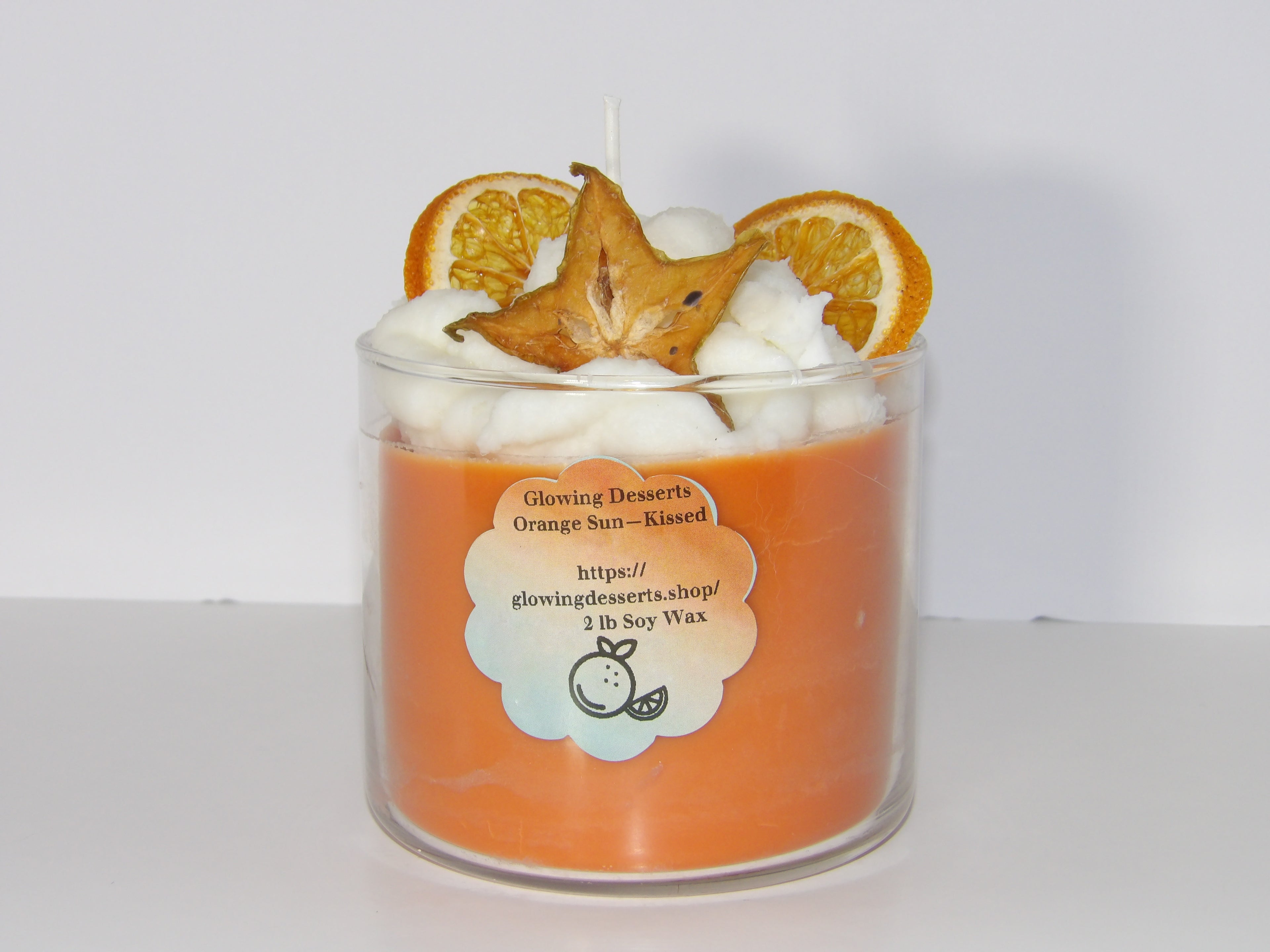Orange Sun-Kissed  Dessert Candle