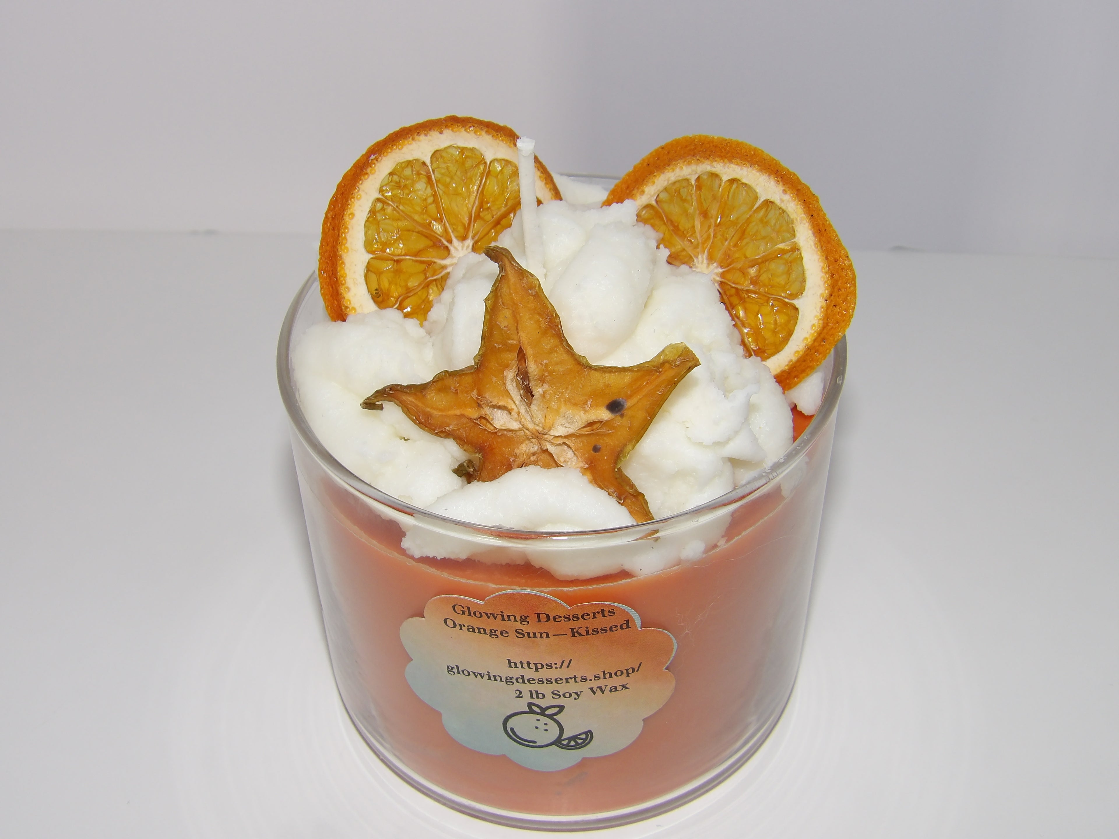 Orange Sun-Kissed  Dessert Candle