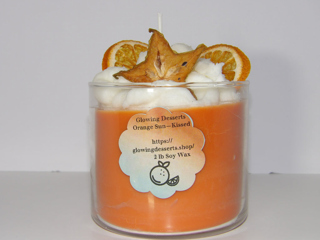 Orange Sun-Kissed  Dessert Candle