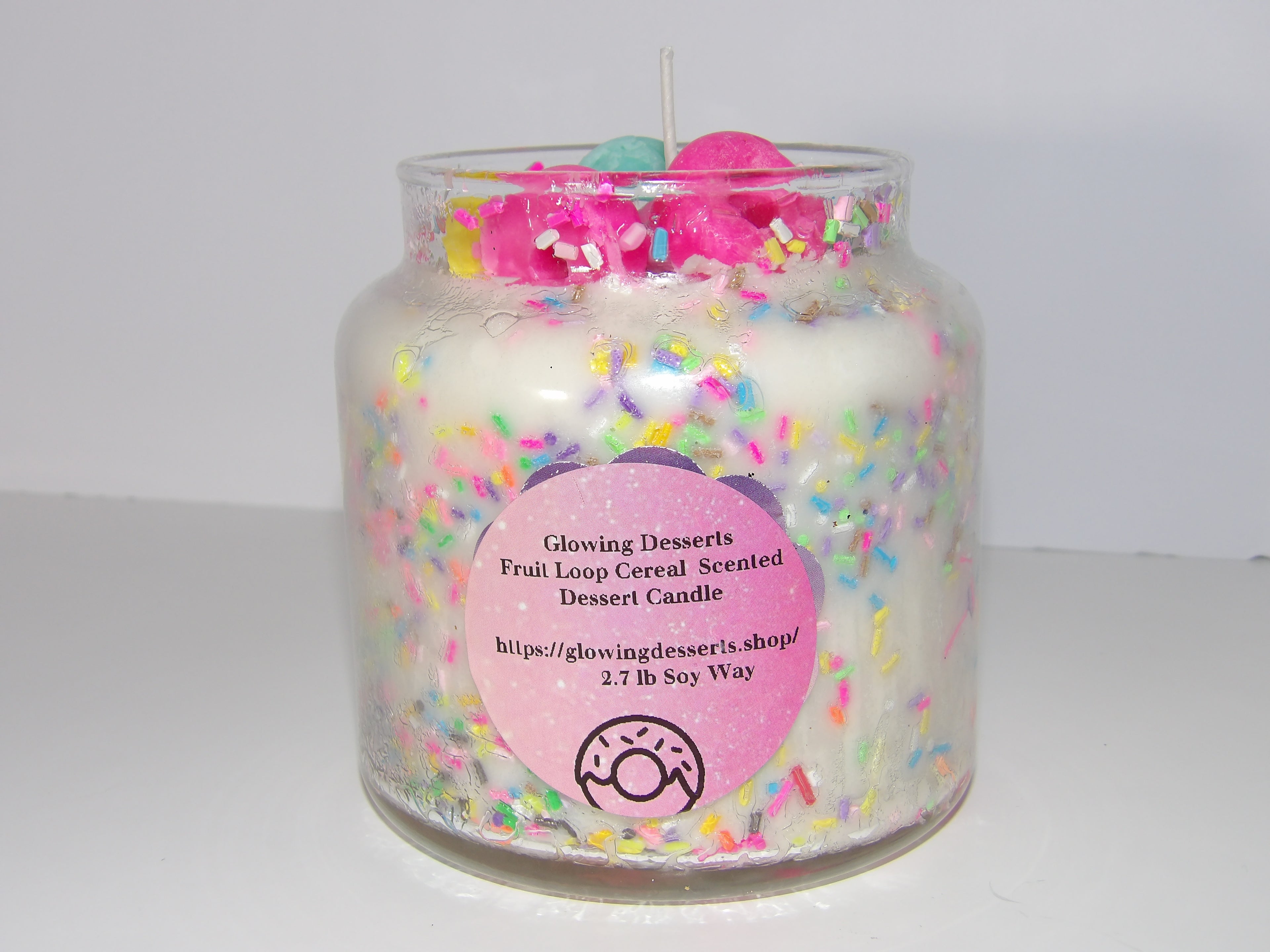 Fruit LOOP Cereal Dessert Candle (Fruit Loop Scented)
