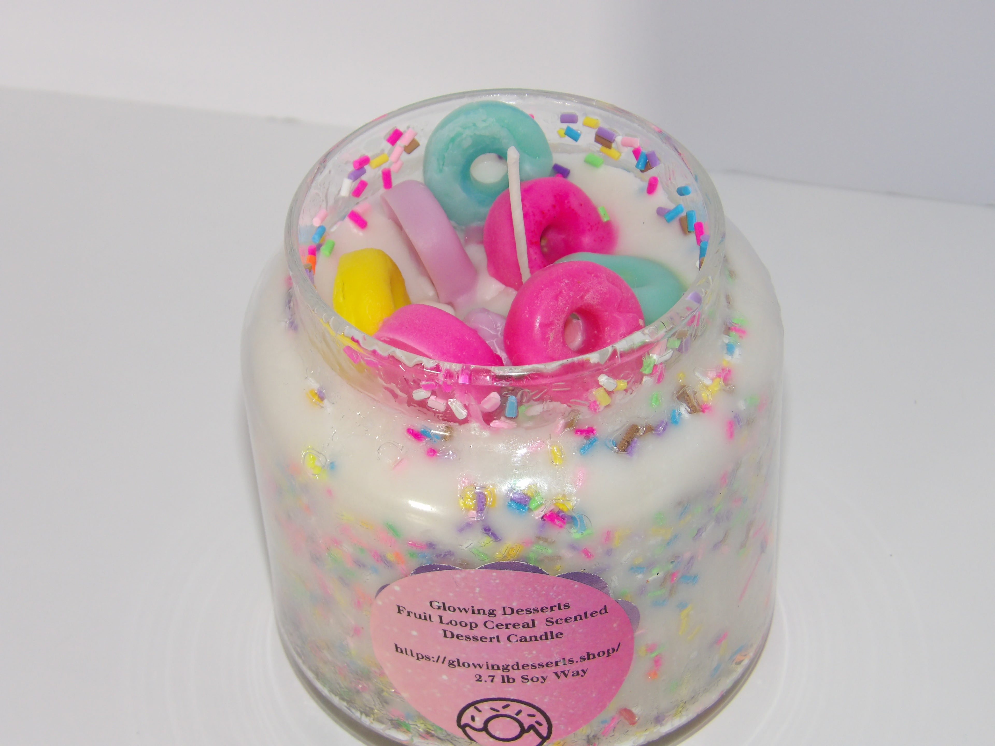 Fruit LOOP Cereal Dessert Candle (Fruit Loop Scented)