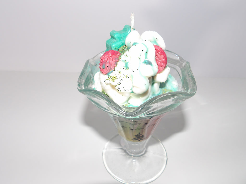 Peppermint Dessert Christmas Candles