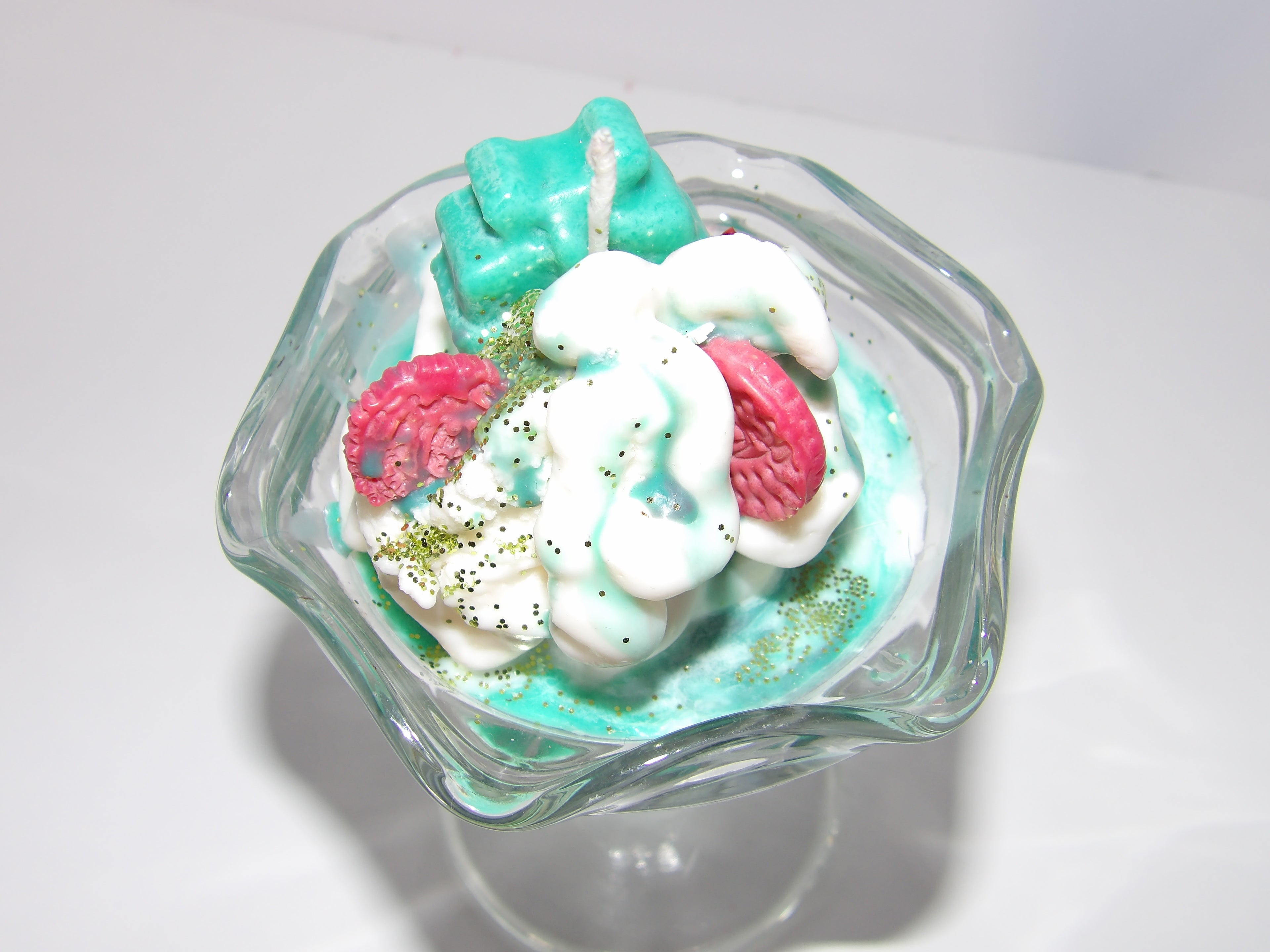 Peppermint Dessert Christmas Candles