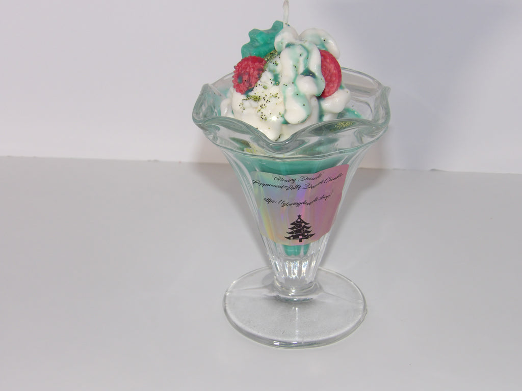 Peppermint Dessert Christmas Candles
