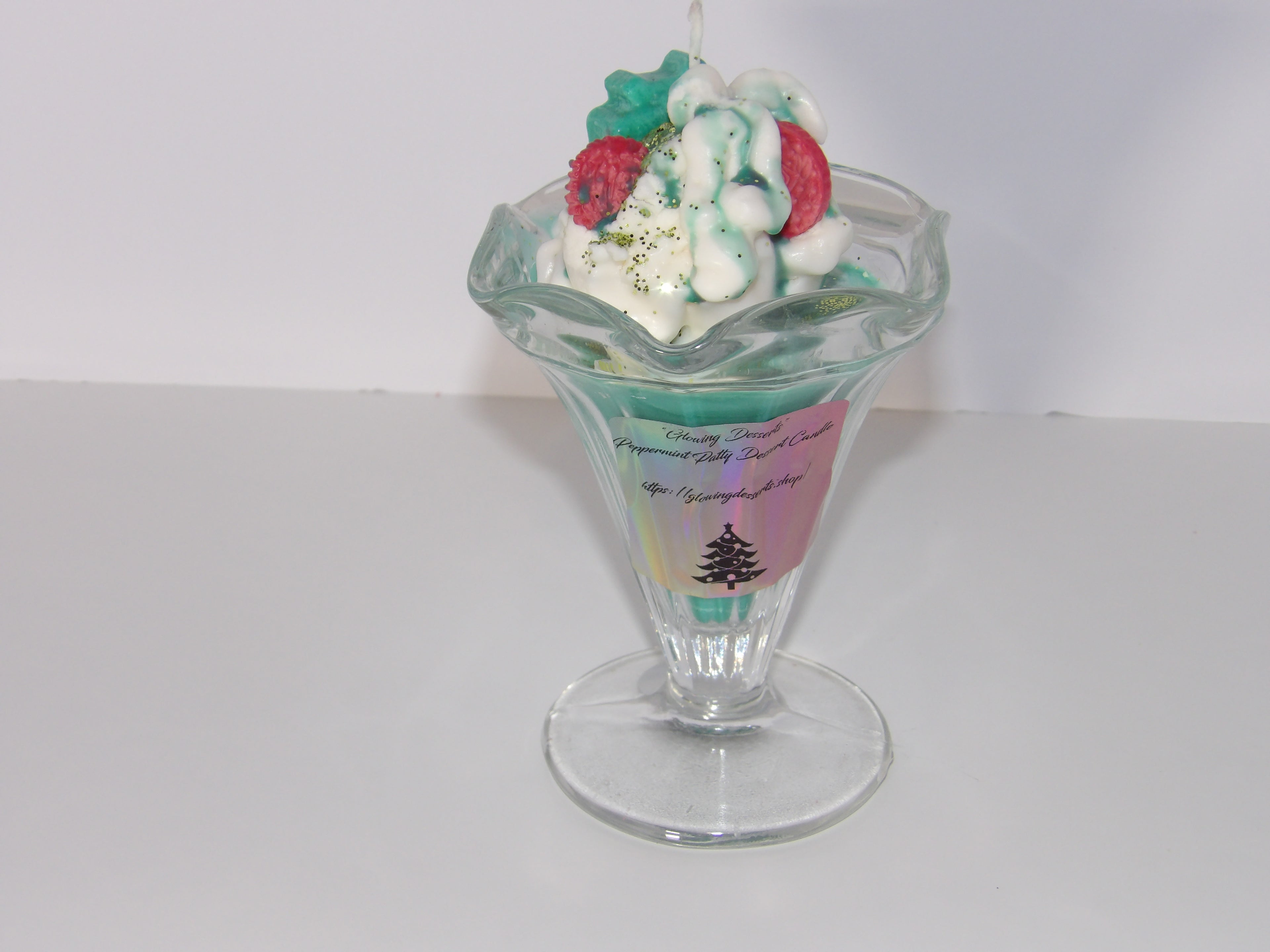 Peppermint Dessert Christmas Candles