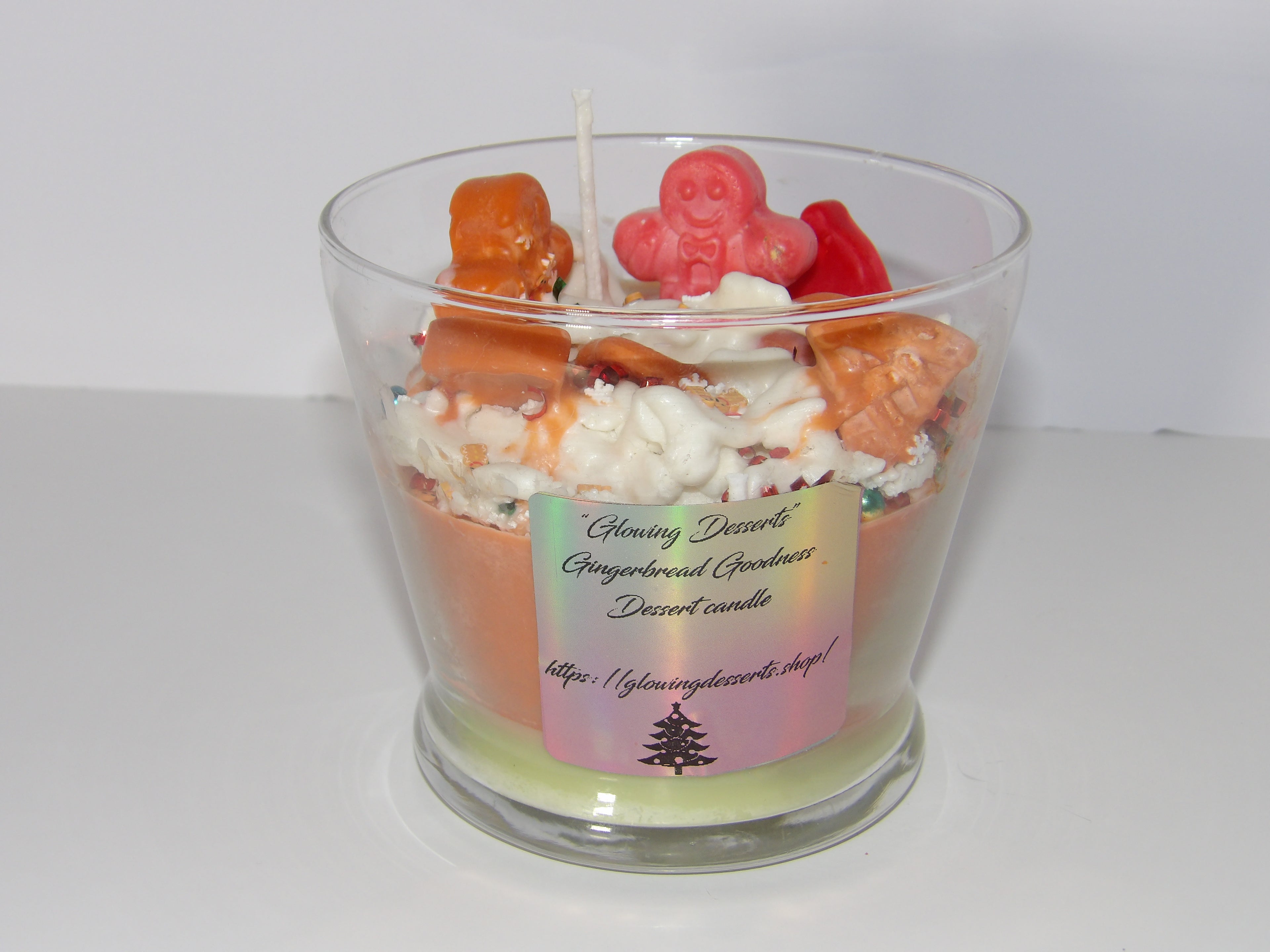 Gingerbread Goodness Christmas Dessert Candle