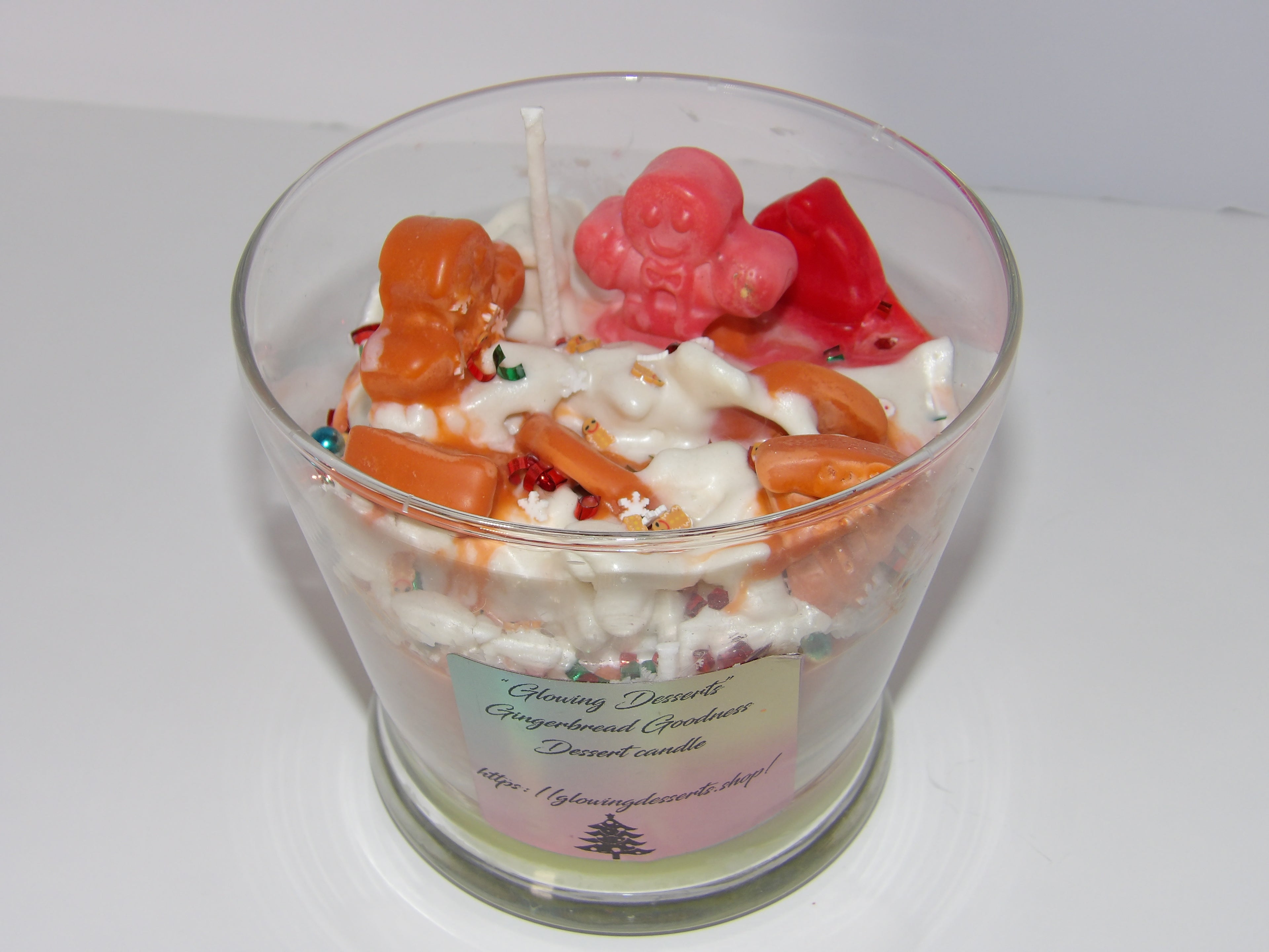 Gingerbread Goodness Christmas Dessert Candle