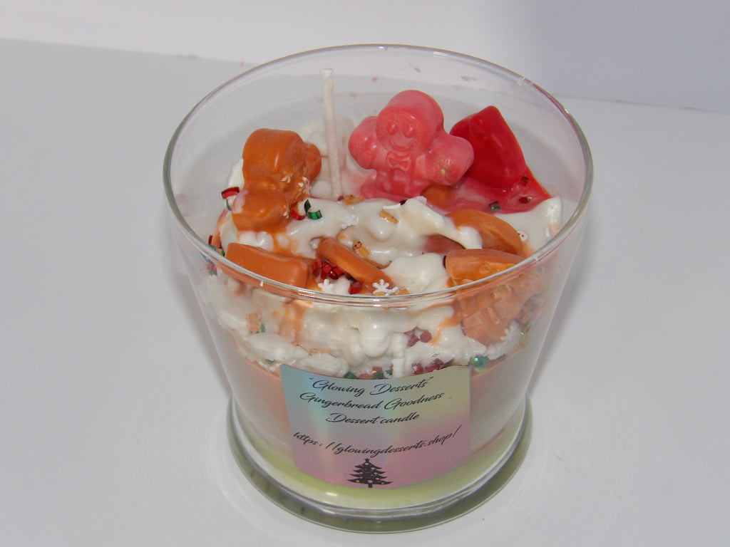 Gingerbread Goodness Christmas Dessert Candle