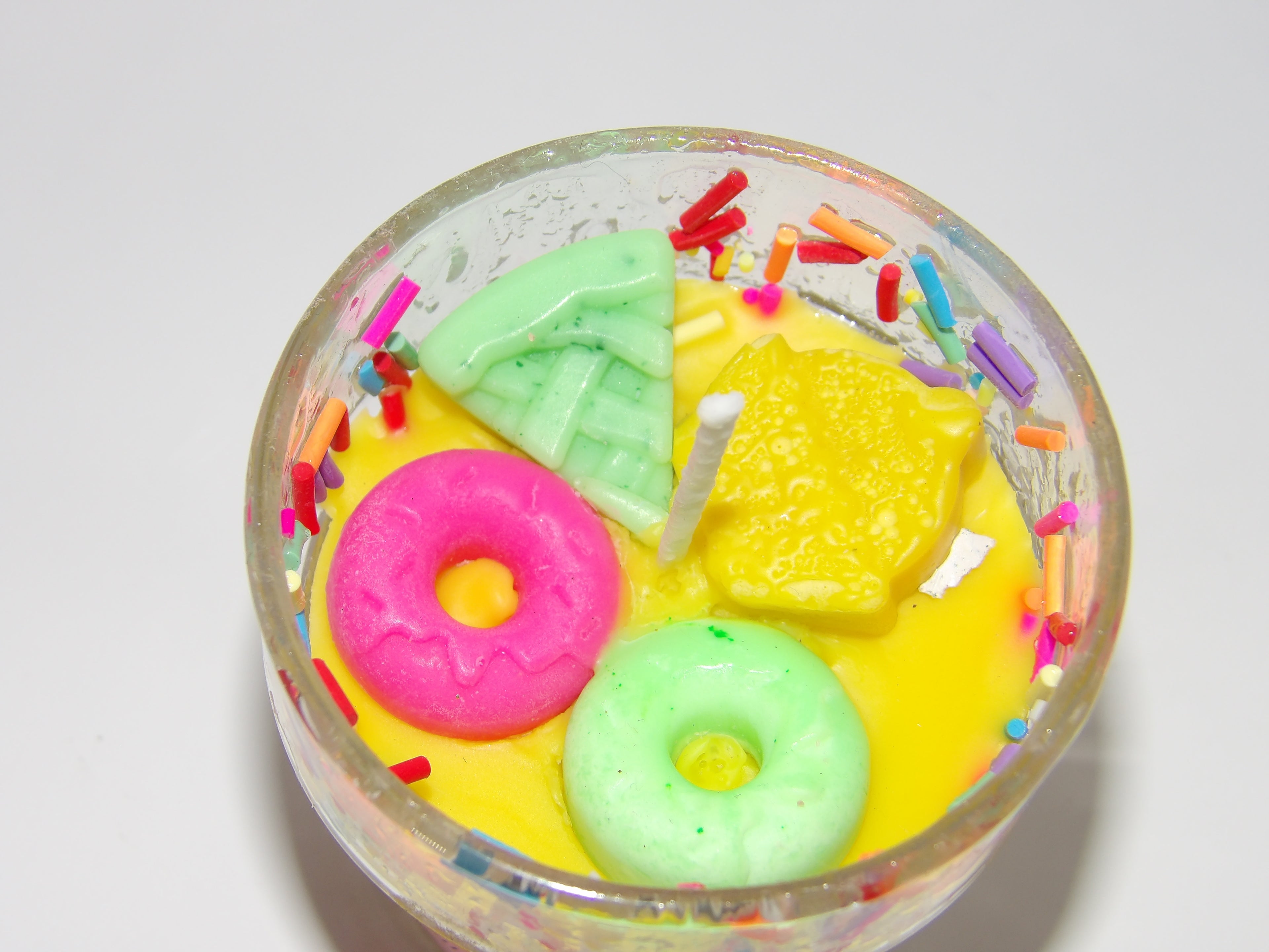 Small Happy Birthday Dessert Candle( Birthday Cake Scented)