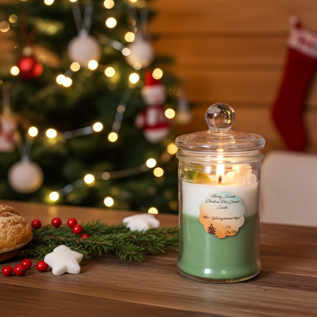 Christmas Dessert Candle(Pine Needle Scented)