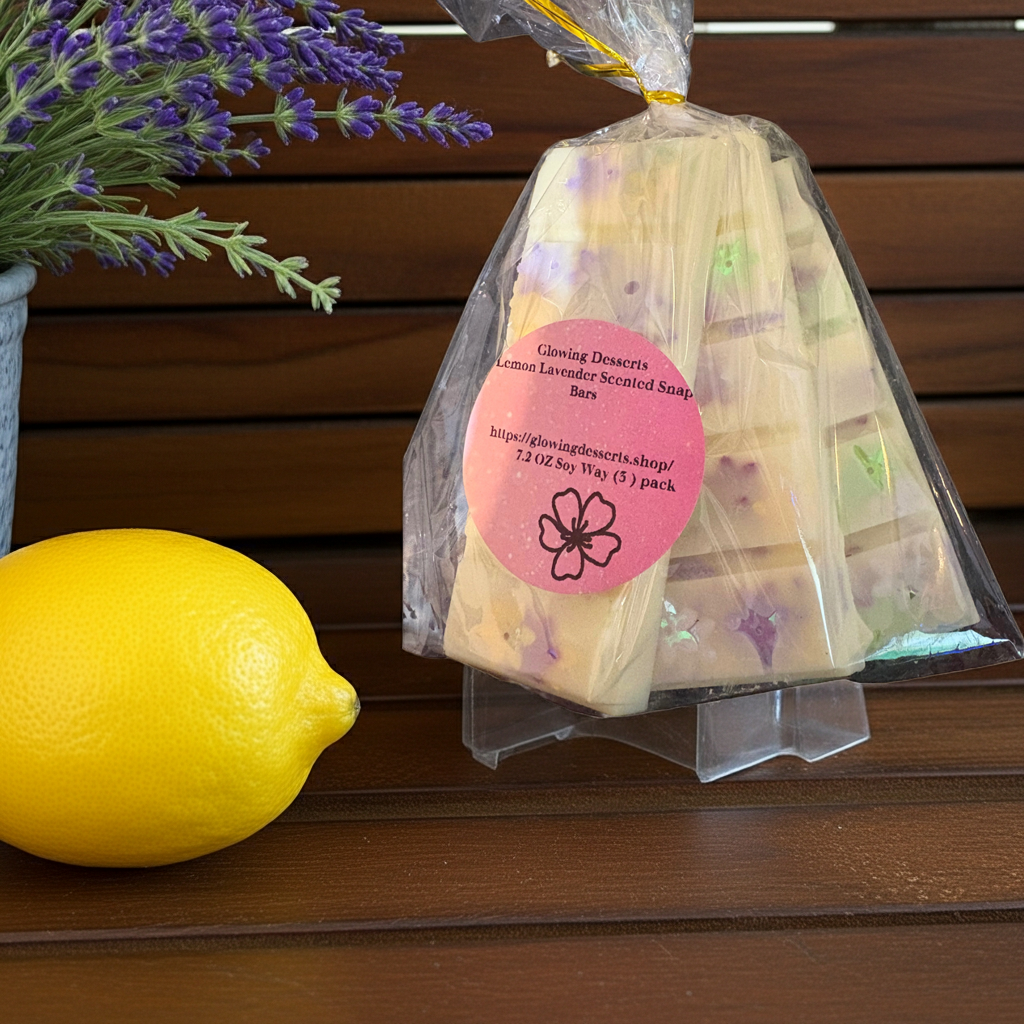 Lemon Lavender Snap Bars