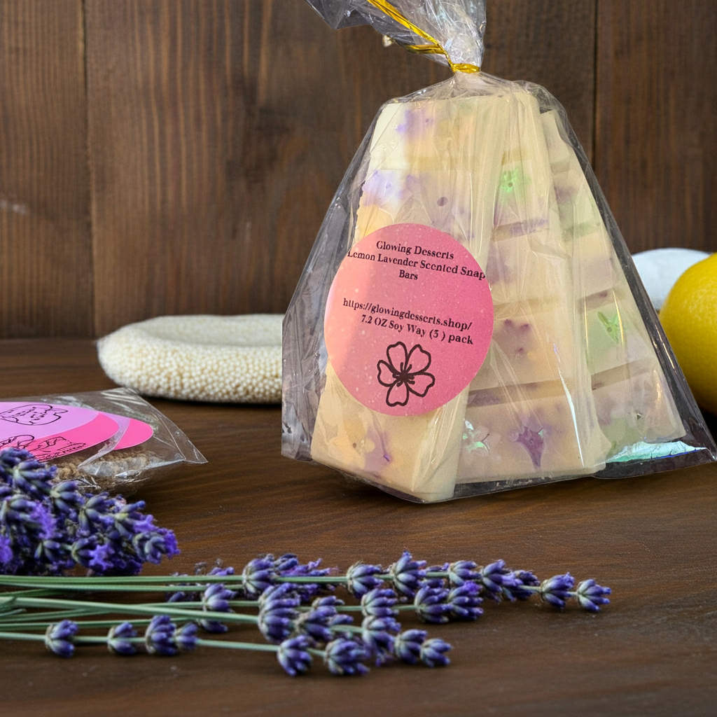 Lemon Lavender Snap Bars