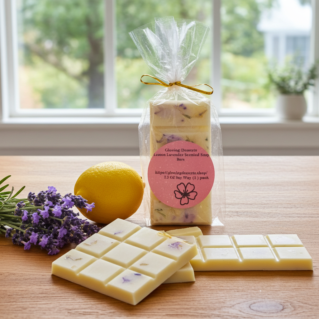 Lemon Lavender Snap Bars