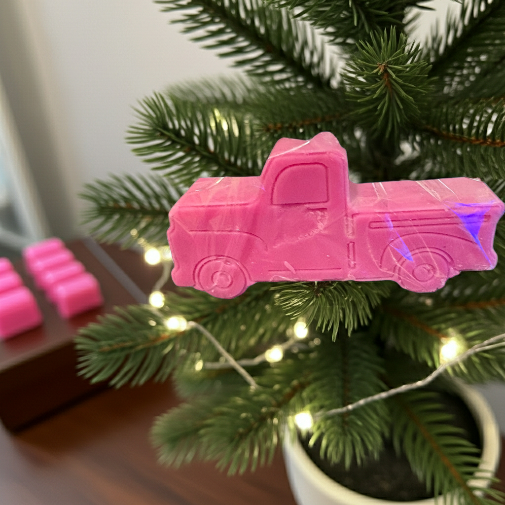 Cute Pink Pickup Truck Wax Melt( Japanese Blossom)
