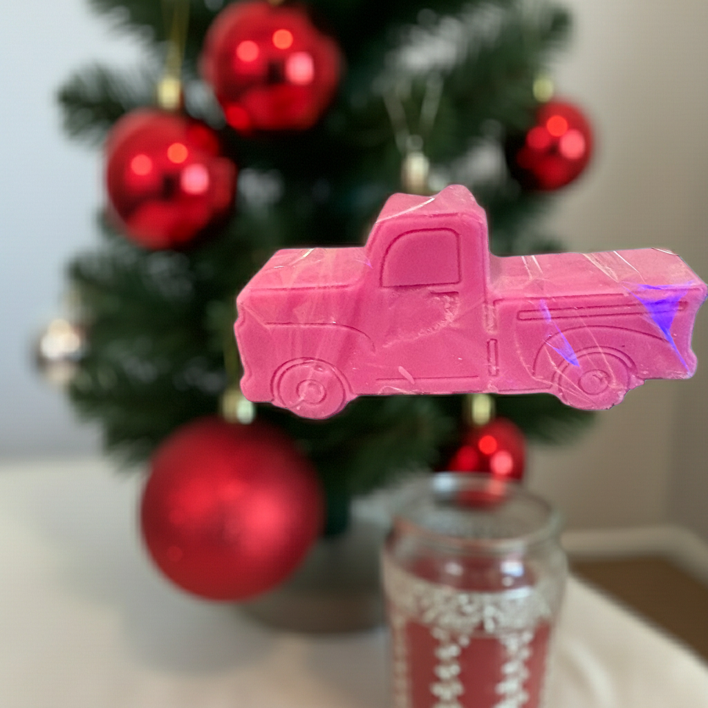 Cute Pink Pickup Truck Wax Melt( Japanese Blossom)