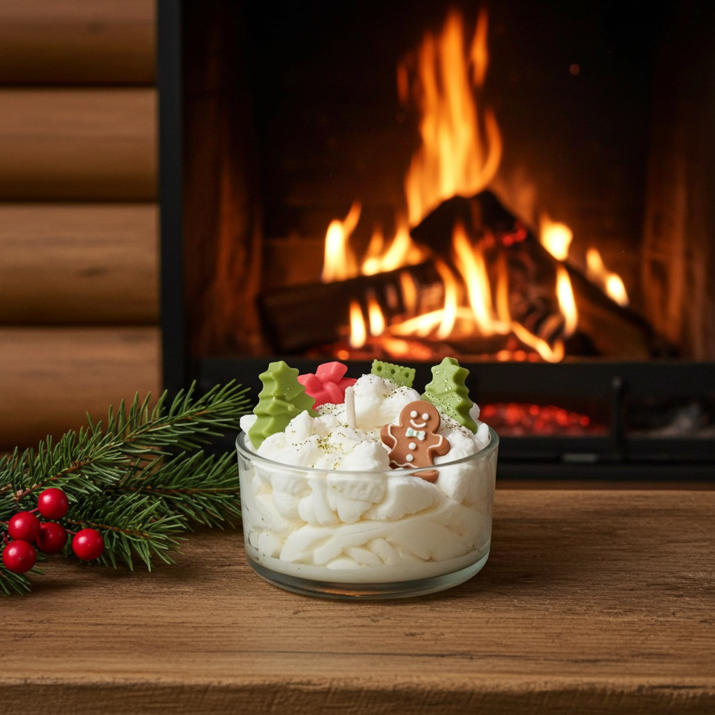 Christmas Pine Dessert Candle