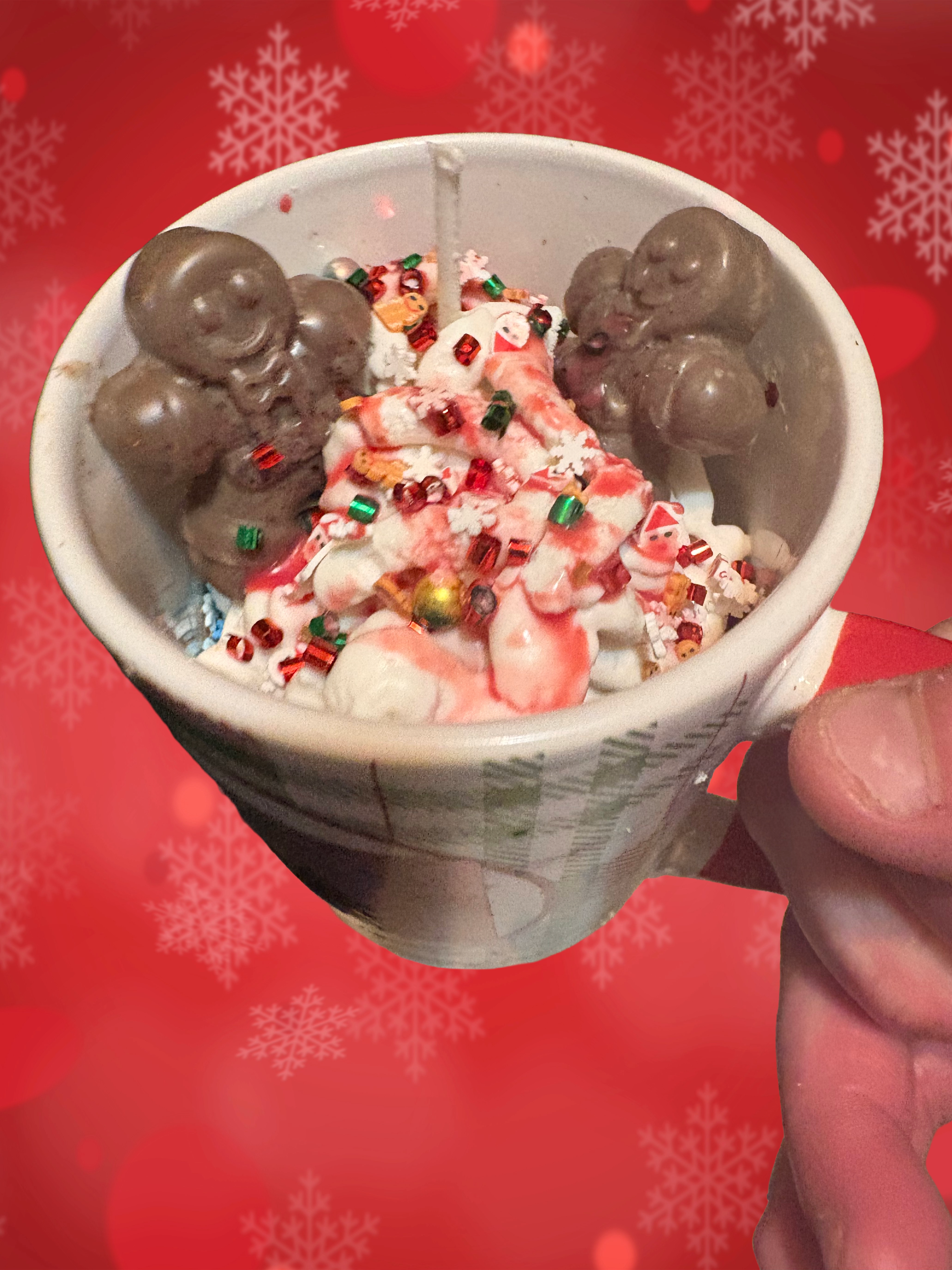 Santa’s Hot Chocolate Dessert Candle