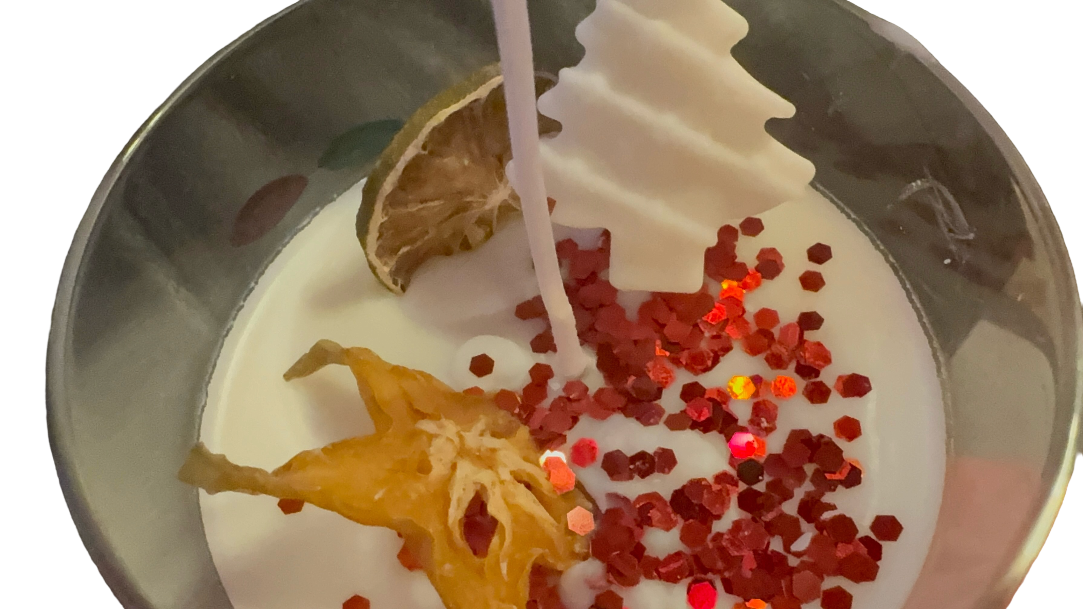 Christmas Wreath Fragrance Wine Candle