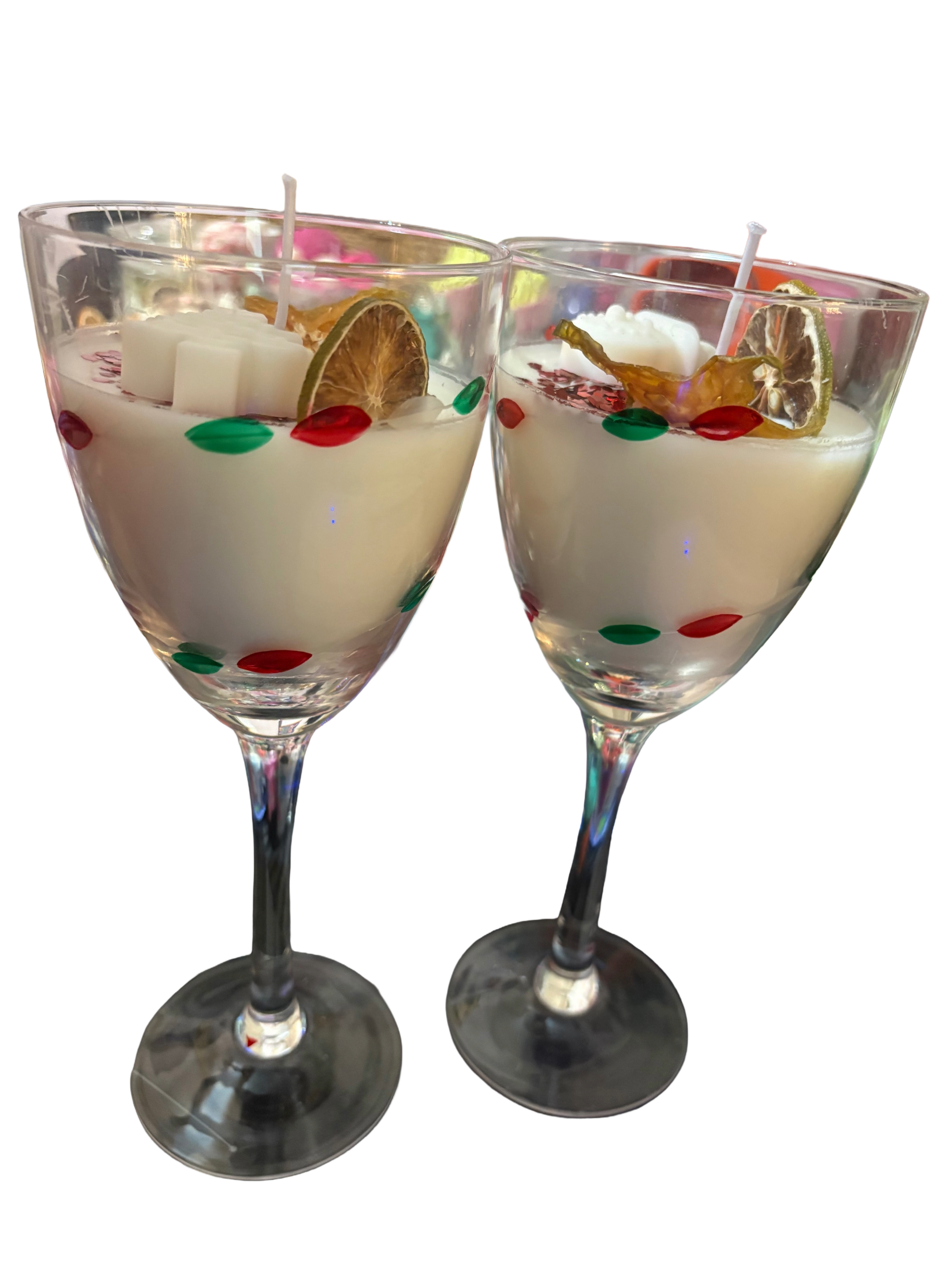 Christmas Wreath Fragrance Wine Candle