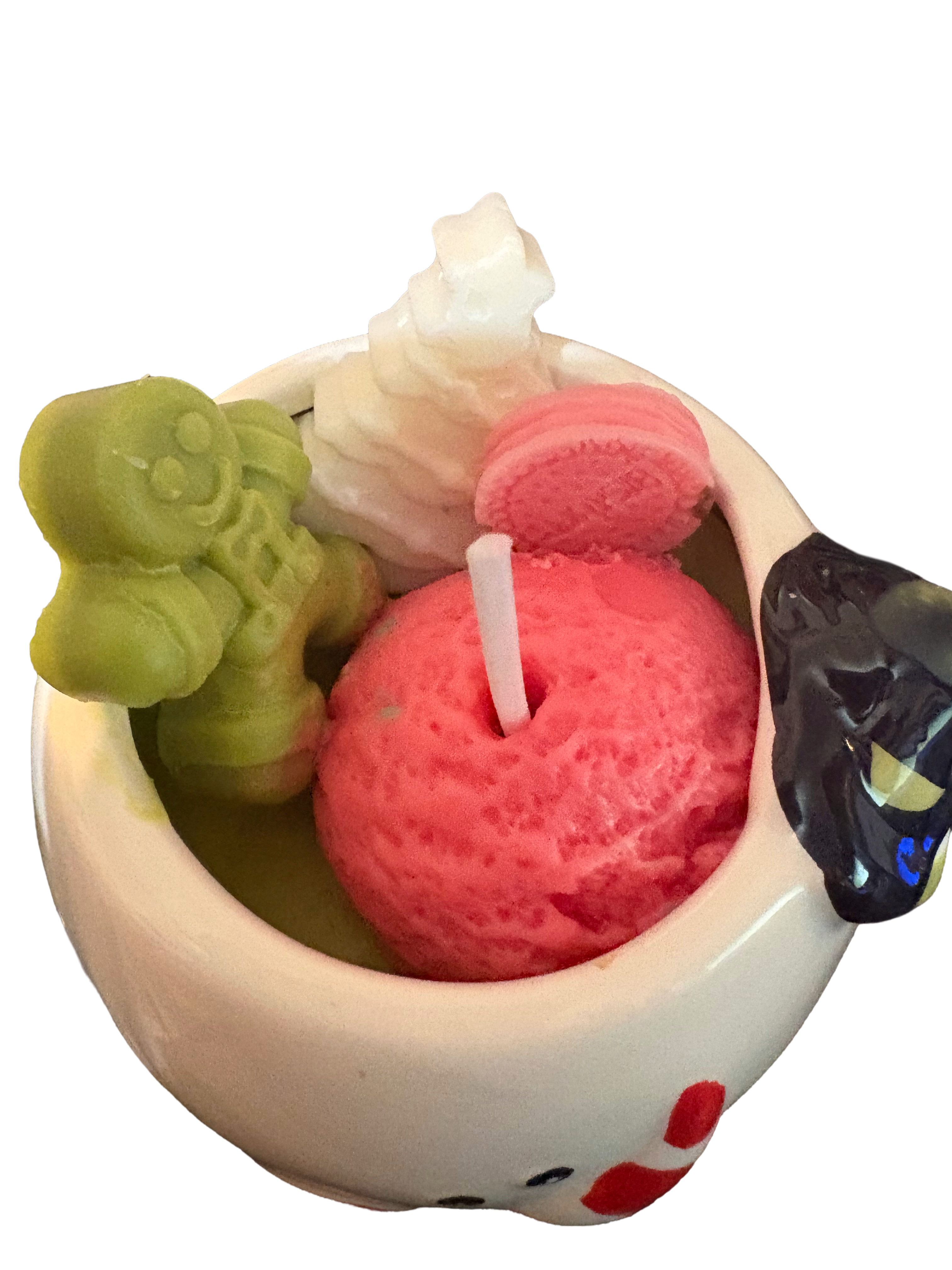 Candy Cane Cute Christmas Snowman Mug