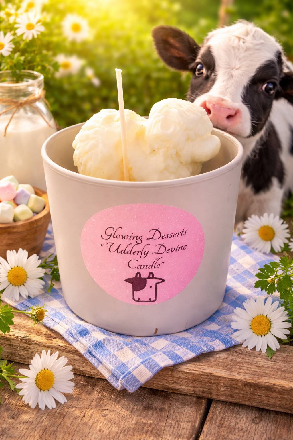 “Udderly Devine Candle” Amber Frangrance
