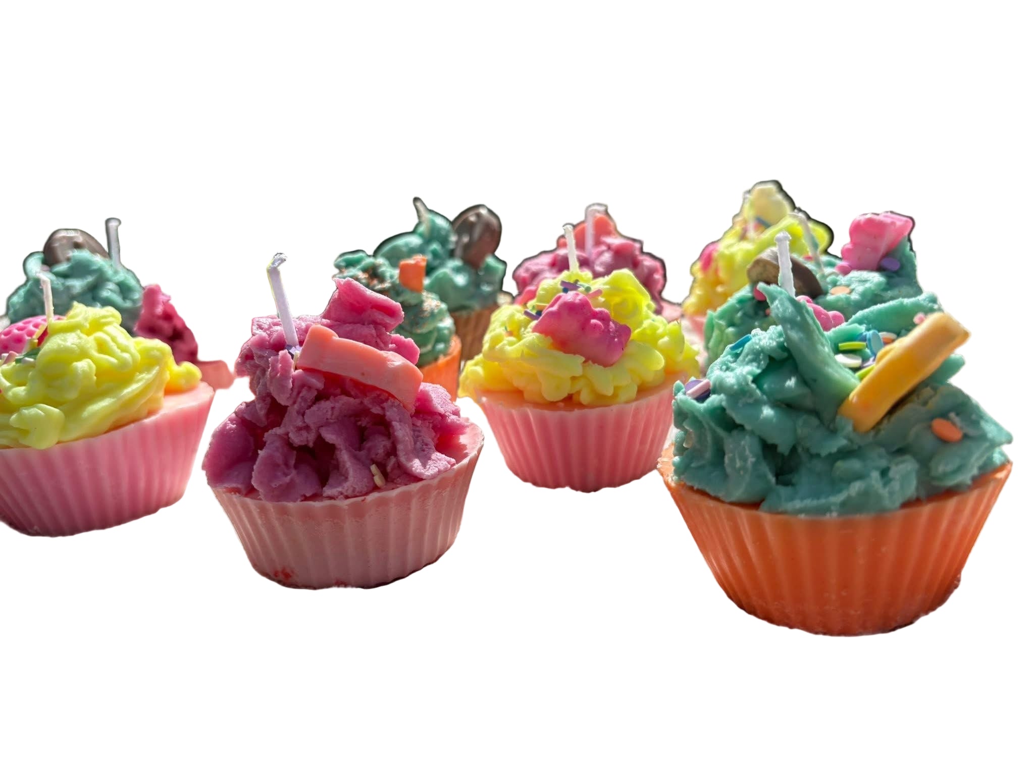 Cutesy cupcake candles
