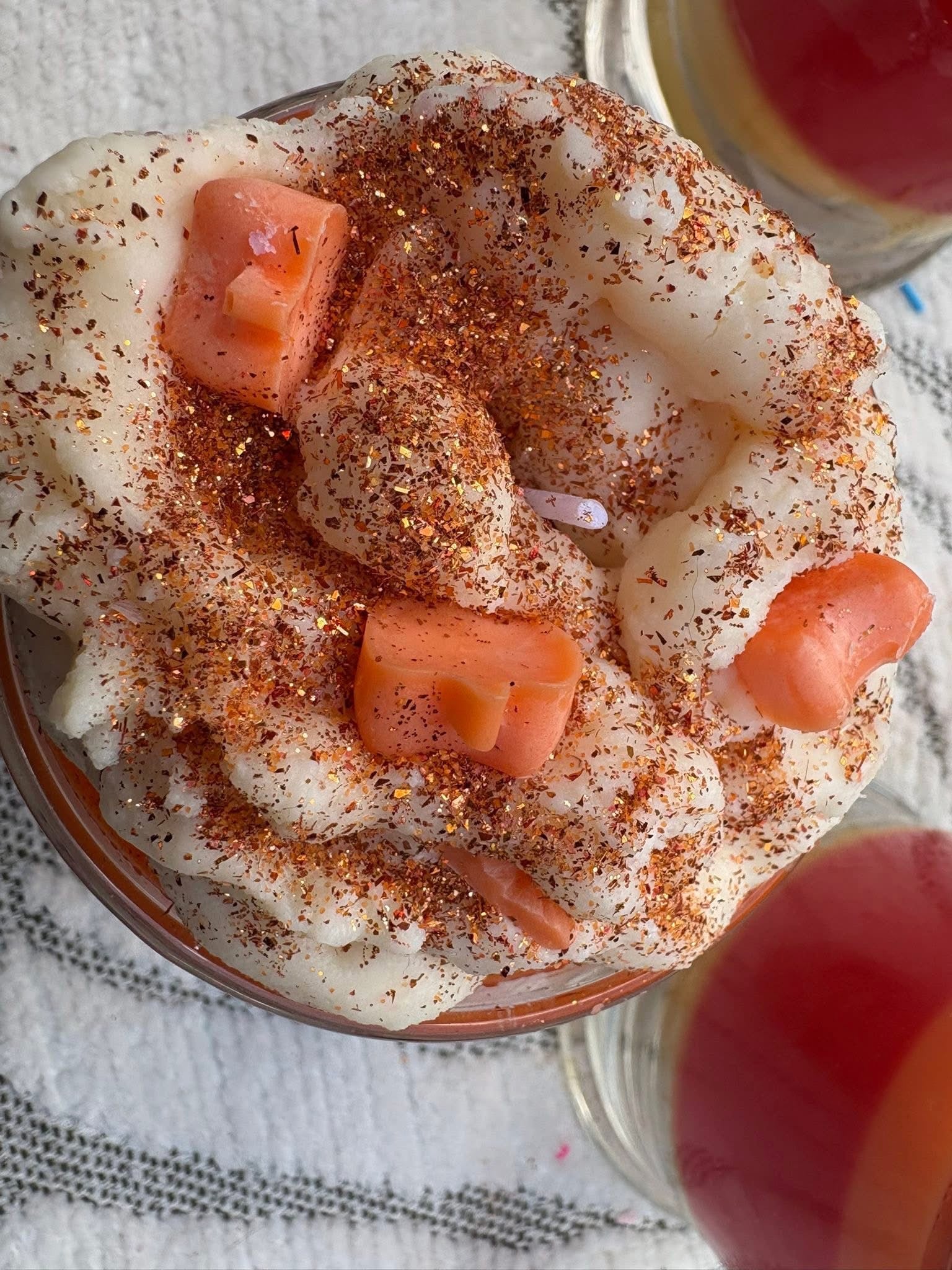 Hello Fall Pumpkin scented dessert candle