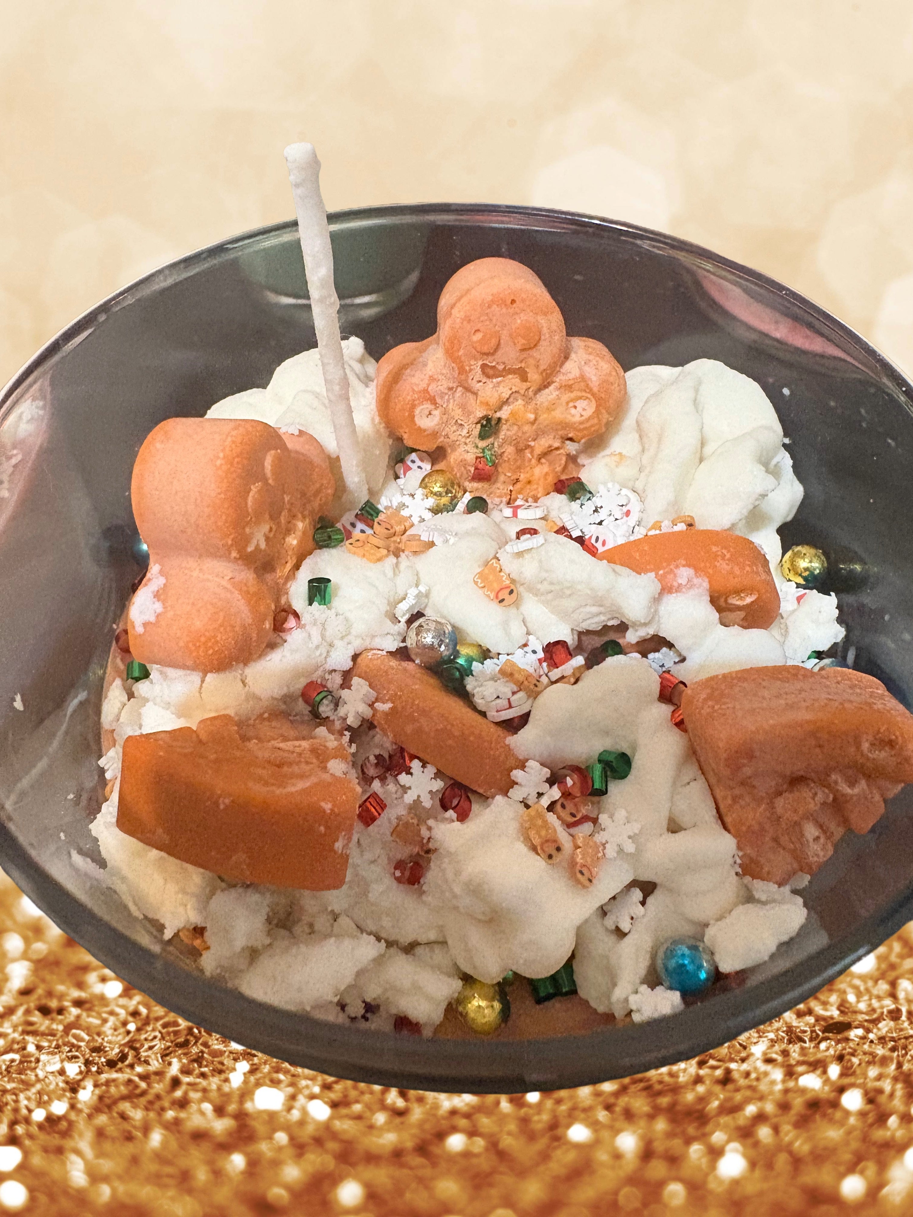 Gingerbread Goodness Christmas Dessert Candle