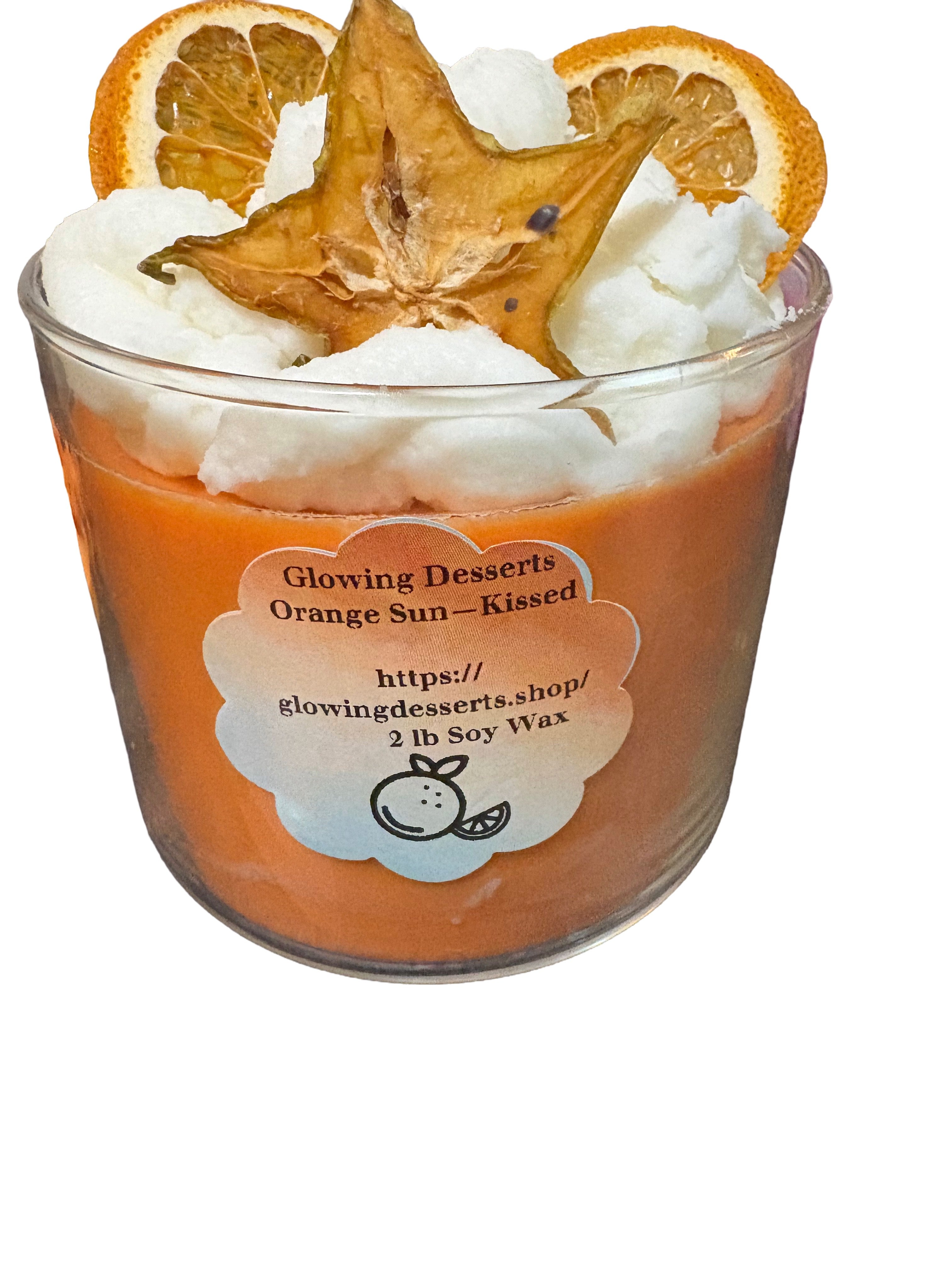 Orange Sun-Kissed  Dessert Candle