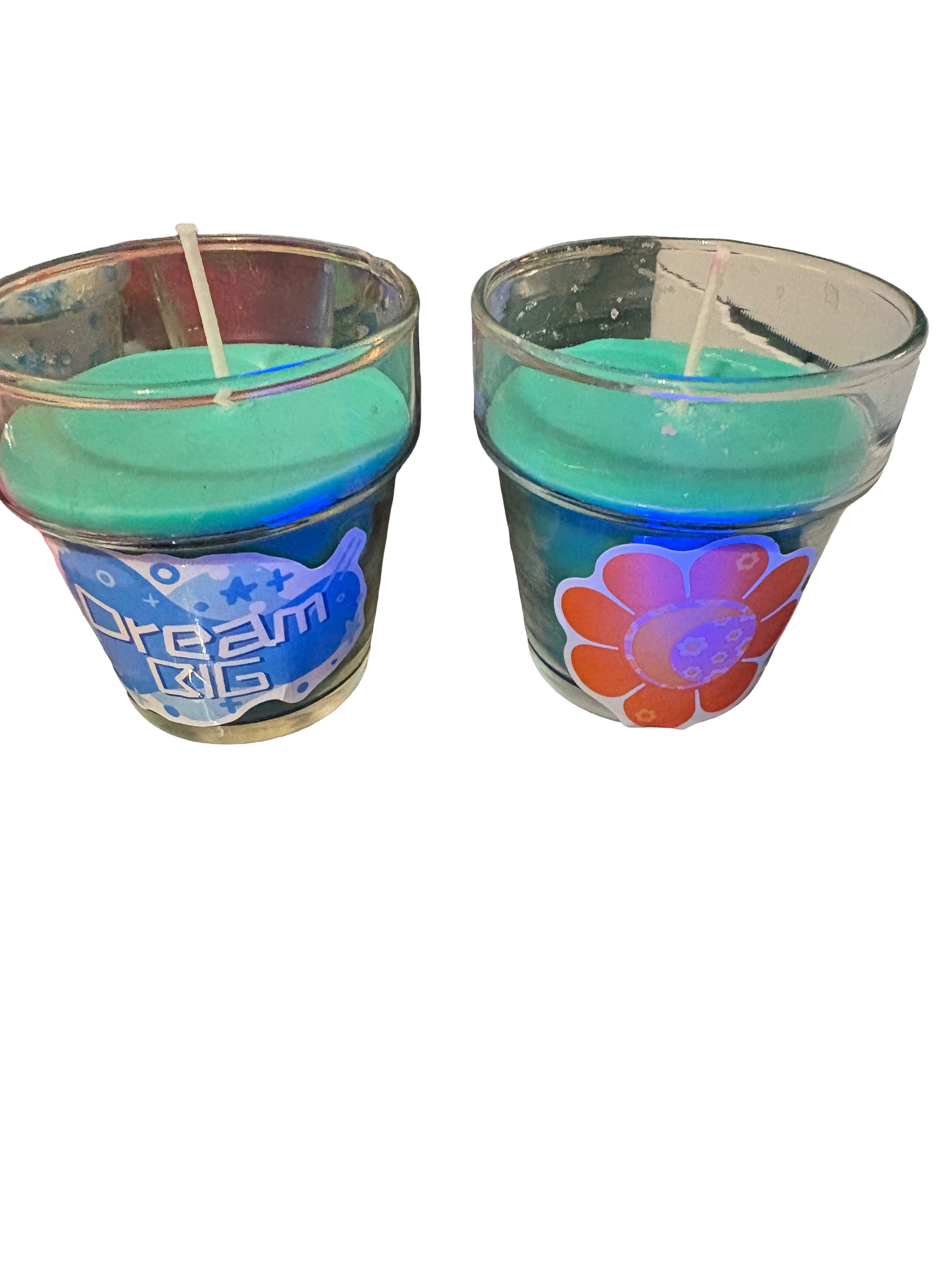 Positivity Cute Candles ( Cucumber Melon Scented)