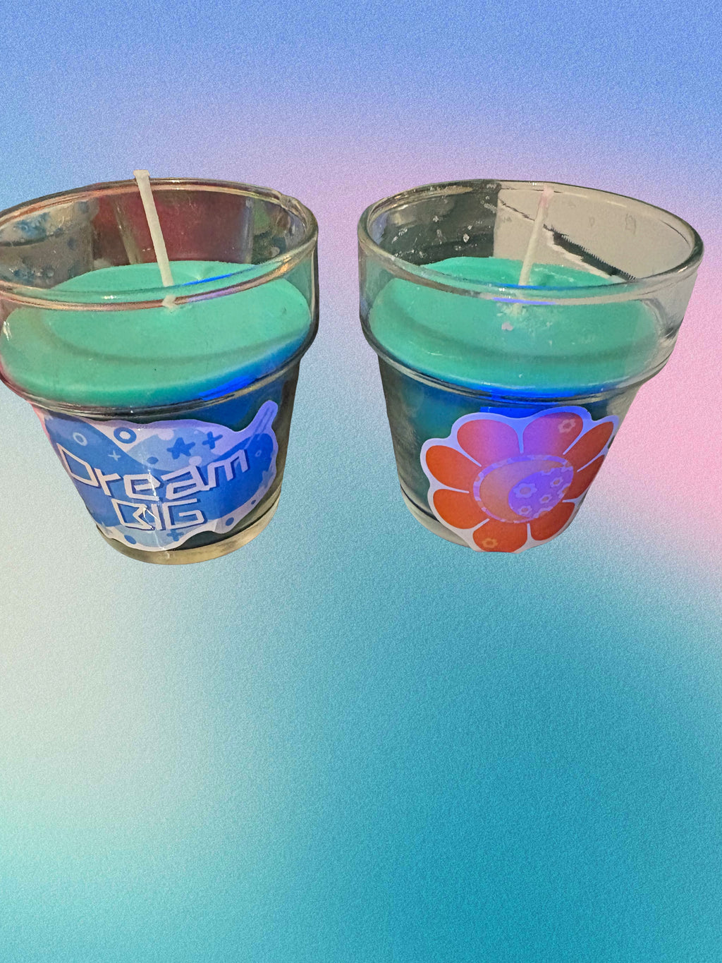 Positivity Cute Candles ( Cucumber Melon Scented)