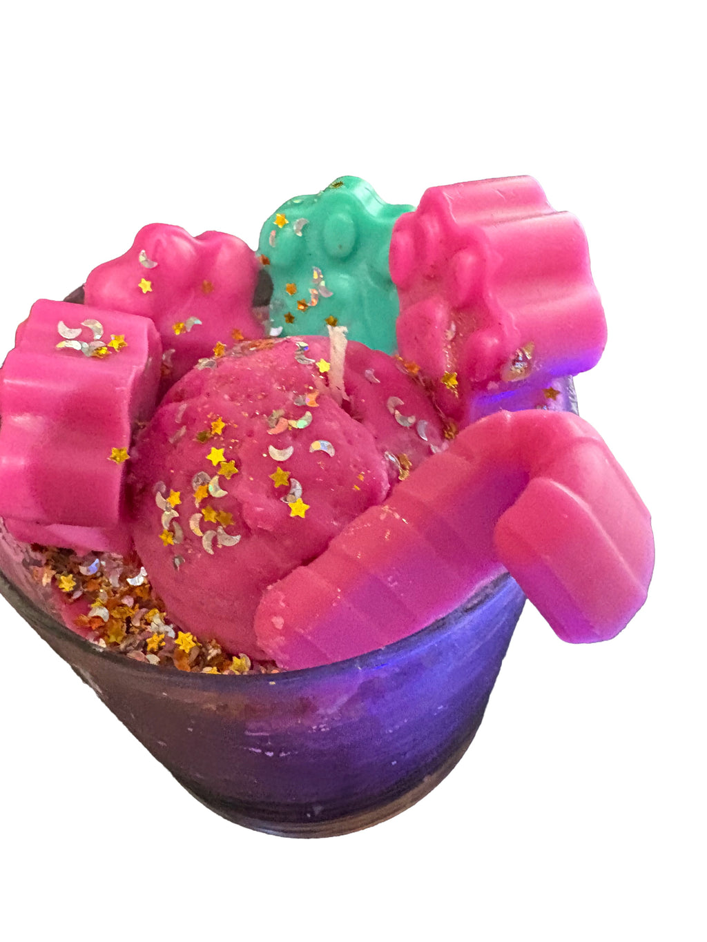 Pink Puppy Paws Dessert Candle ( Black Raspberry /Vanilla Scented)