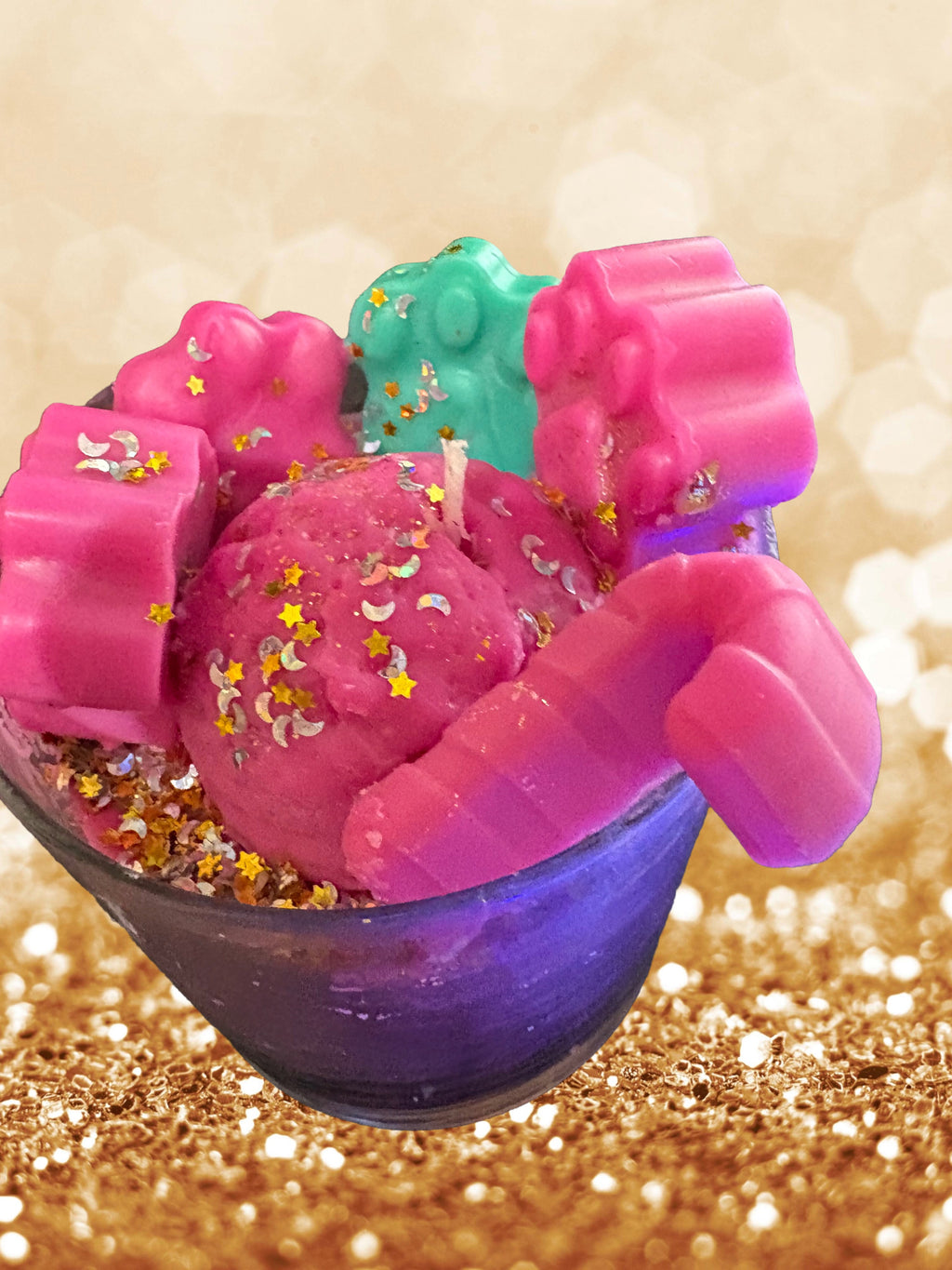 Pink Puppy Paws Dessert Candle ( Black Raspberry /Vanilla Scented)