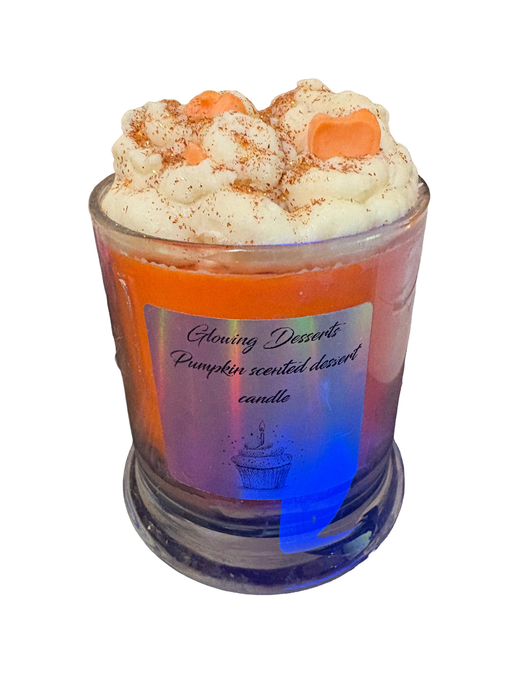 Hello Fall Pumpkin scented dessert candle