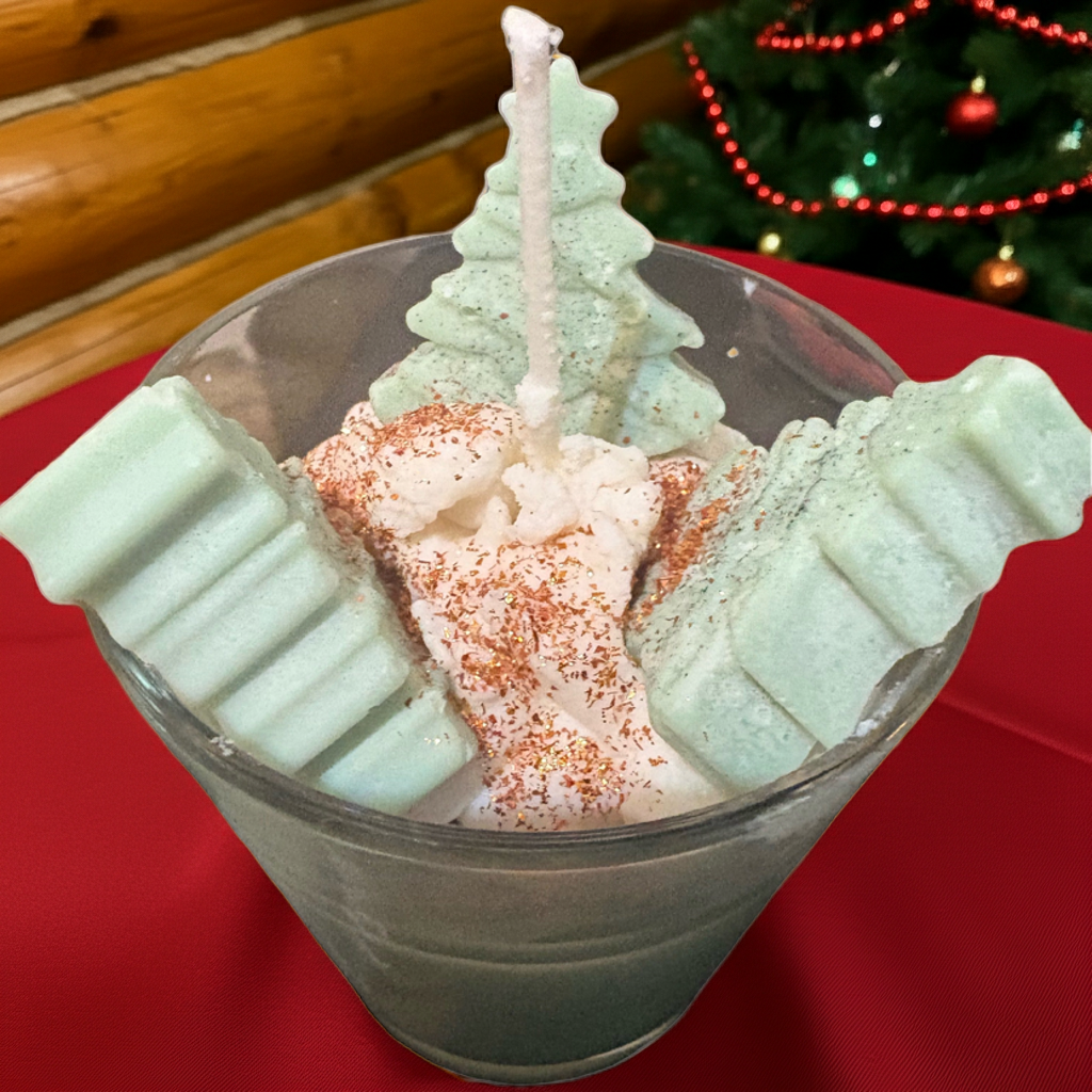 Peppermint Bliss Dessert Candle