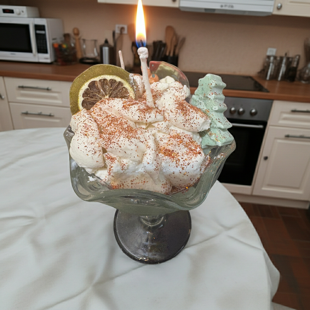 Hot Chocolate Dessert Candle