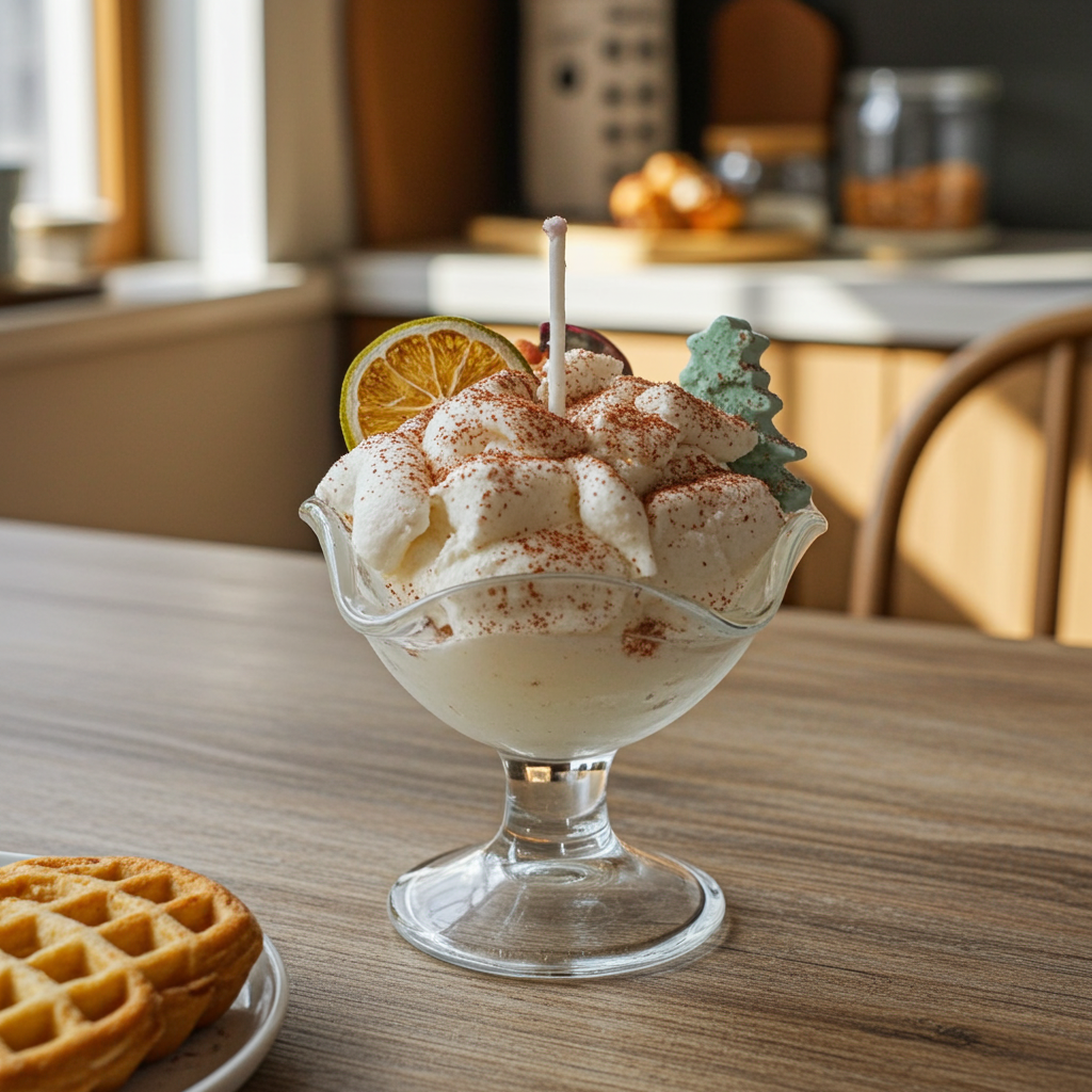 Hot Chocolate Dessert Candle