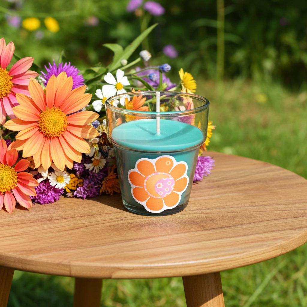 Positivity Cute Candles ( Cucumber Melon Scented)