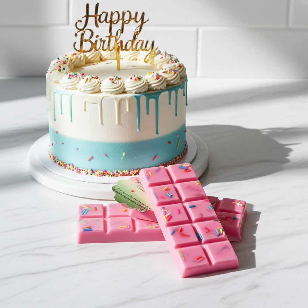 Happy Birthday Wax Melts Pink(Birthday Cake Scented)