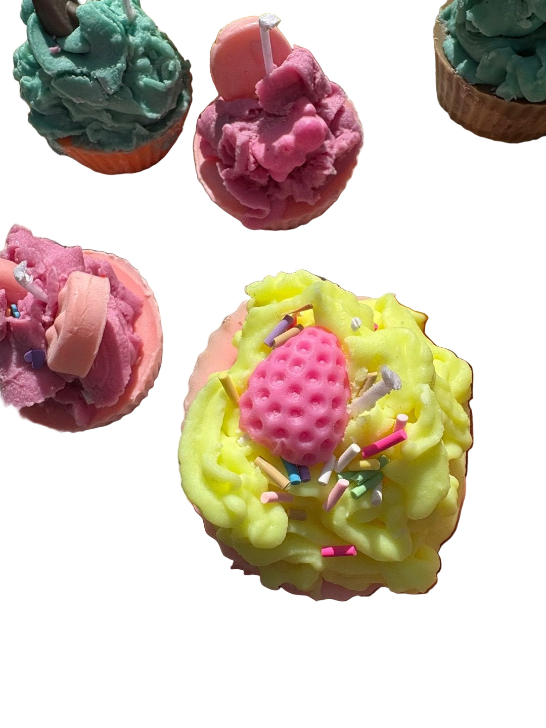 Cutesy cupcake candles