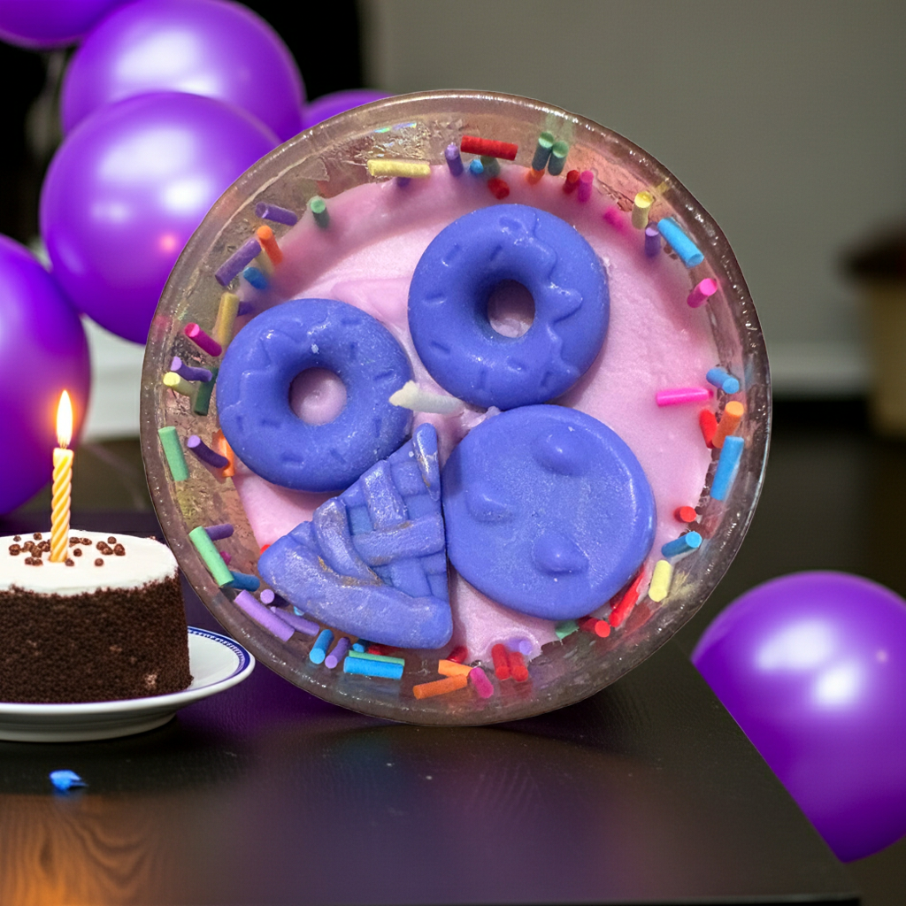 Small Happy Birthday Dessert Candle